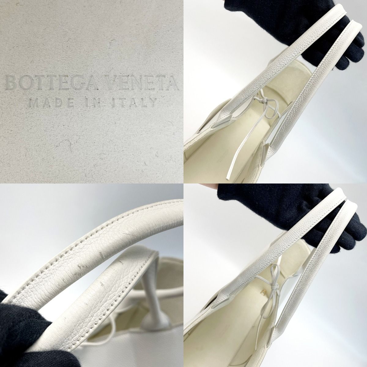 Bottega Veneta Medium Arco Tote Vcp11 9009 White Tote Bag