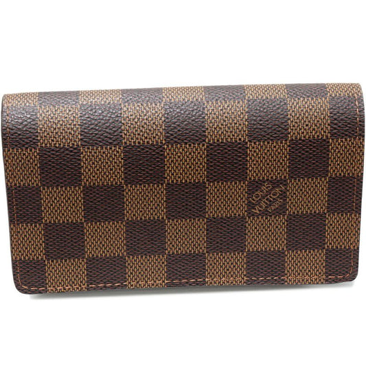 Louis Vuitton L-shaped Zipper Folding Wallet With Coin Purse Damier Portefeuille