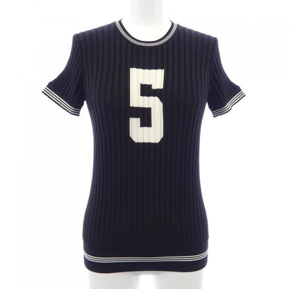 Chanel Knit Top Black 38 Translucency