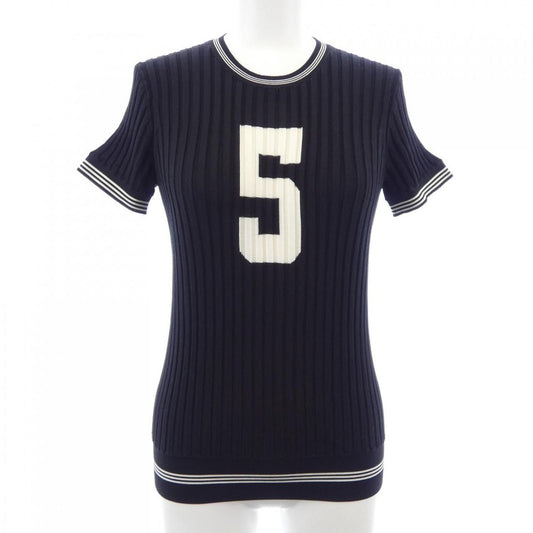 Chanel Knit Top Black 38 Translucency