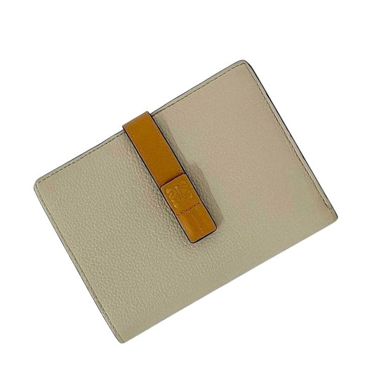 Loewe Bifold Wallet Vertical Small Beige