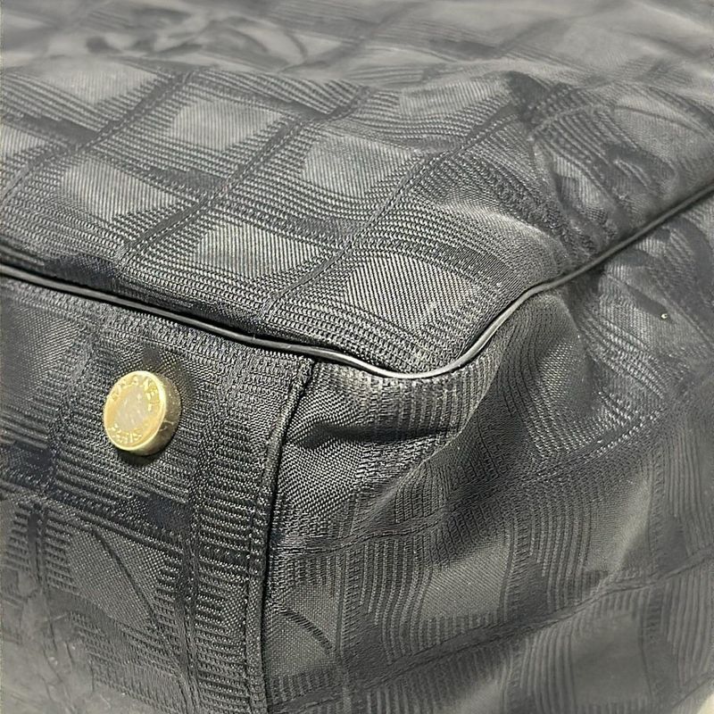 Chanel New Travel Line Tote GM Black Leather