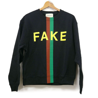 Gucci Faux Not Cotton Sweatshirt XS Black