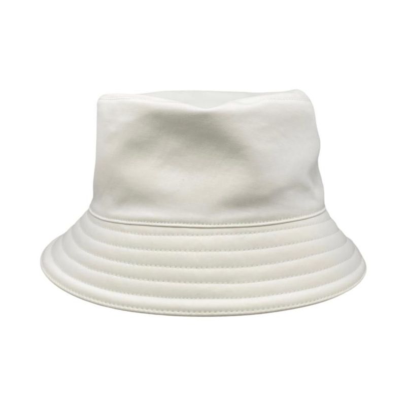 Hermes Hat Bucket Hat Harper Emile Size 58 Cotton White Navy Hermes