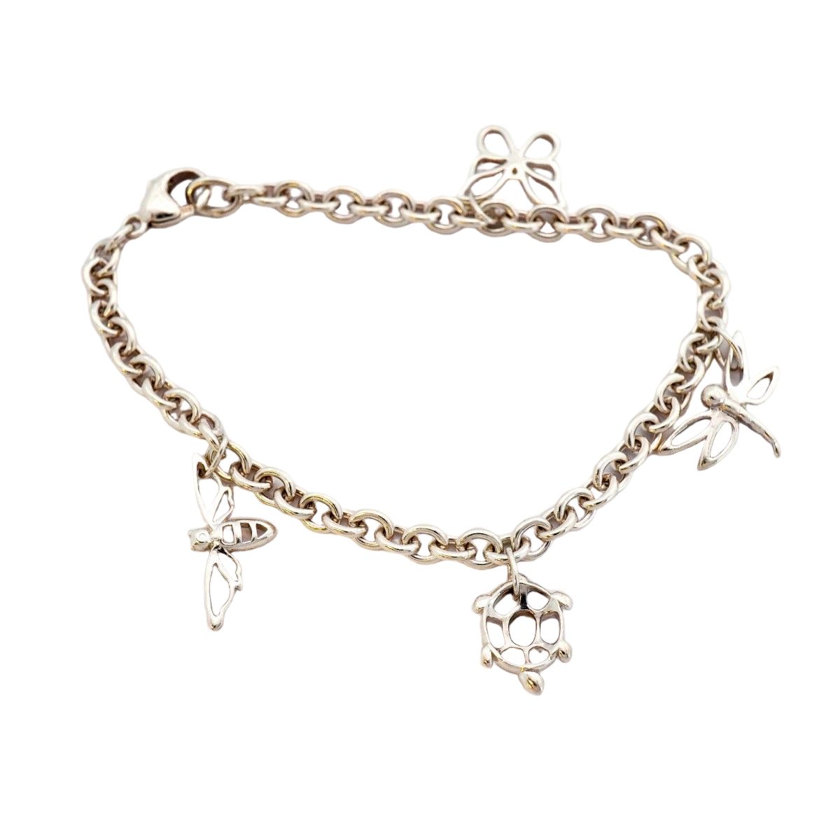 Tiffany & Co Bracelet Dragonfly Turtle Bee Butterfly Silver — view 2