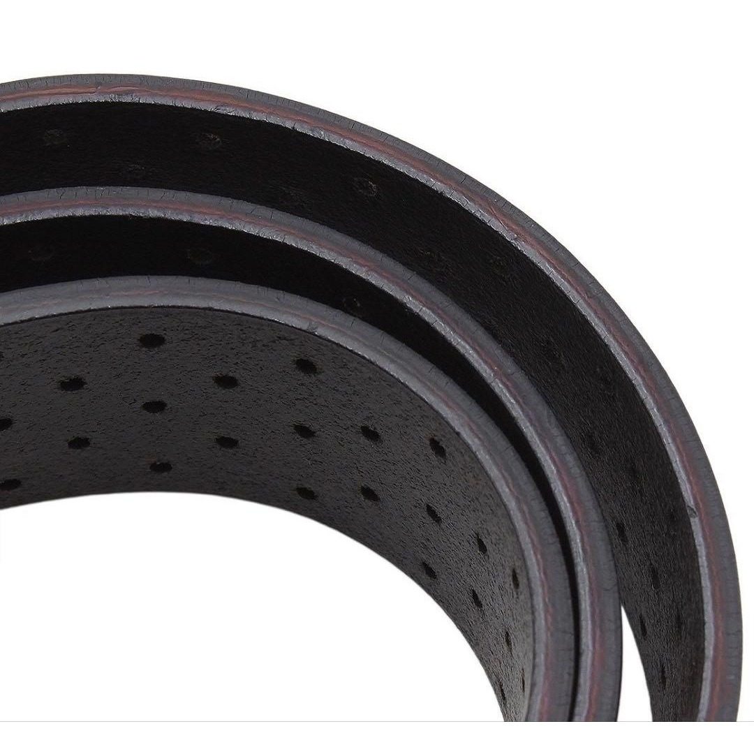 Gucci Interlocking Perforated Leather Belt — view 6
