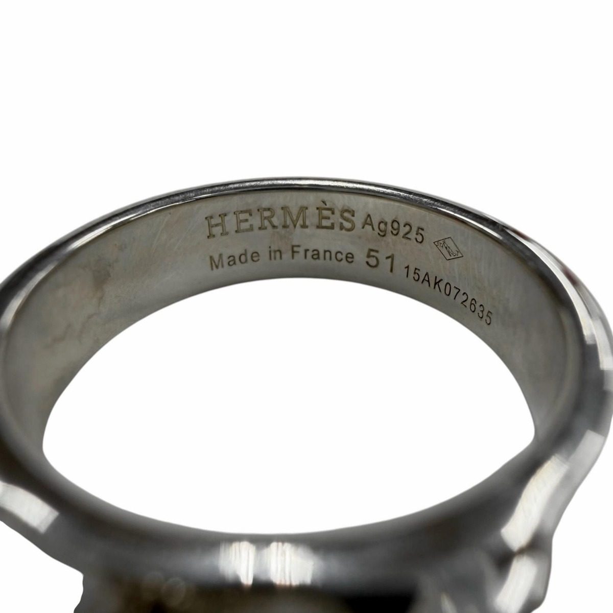 Hermes Collier de Chien PM Ring Silver 51 Weight — view 8