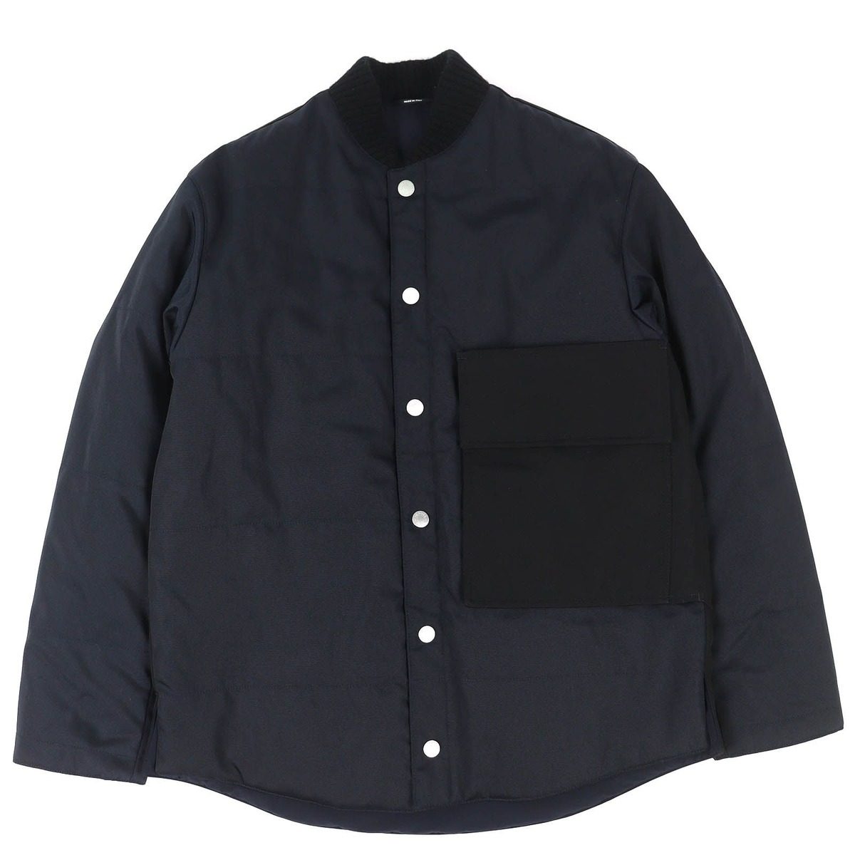 Hermes Series Button Jacket Navy 44 Hanger with Garment Recommended