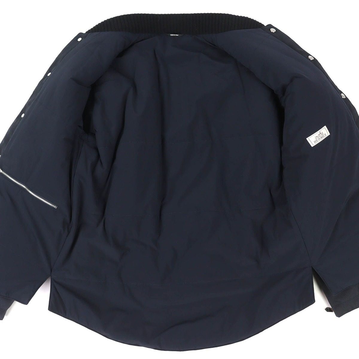 Hermes Series Button Jacket Navy 44 Hanger with Garment Recommended — view 3