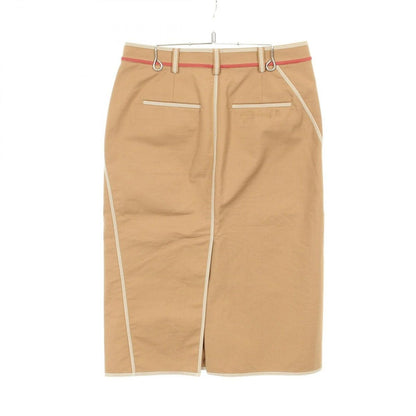Fendi Skirt Logo Embroidery Midi Cotton — view 2