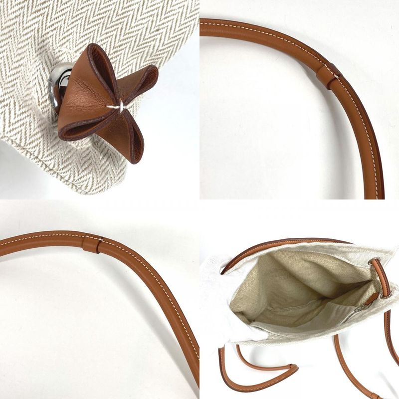 Hermes Backpack Sac Aline MM Sac Aline MM Toile Chevron Beige