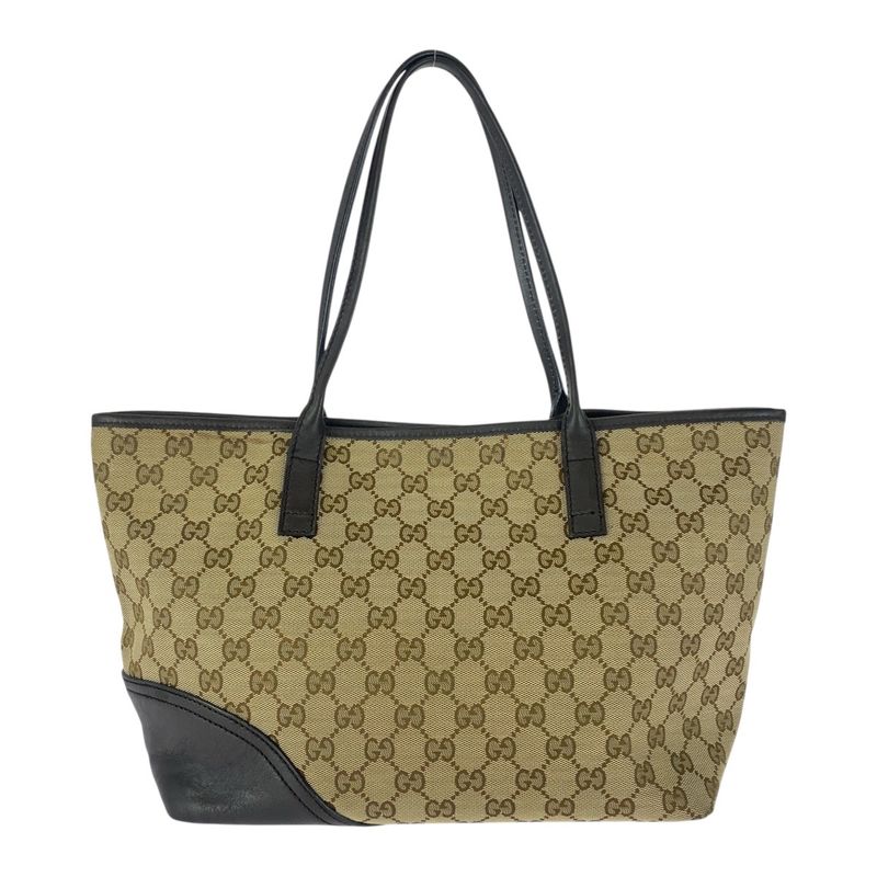 Gucci Abby Brown Gold Hardware GG Canvas/leather 169 946 Tote Bag Shoulder Bag