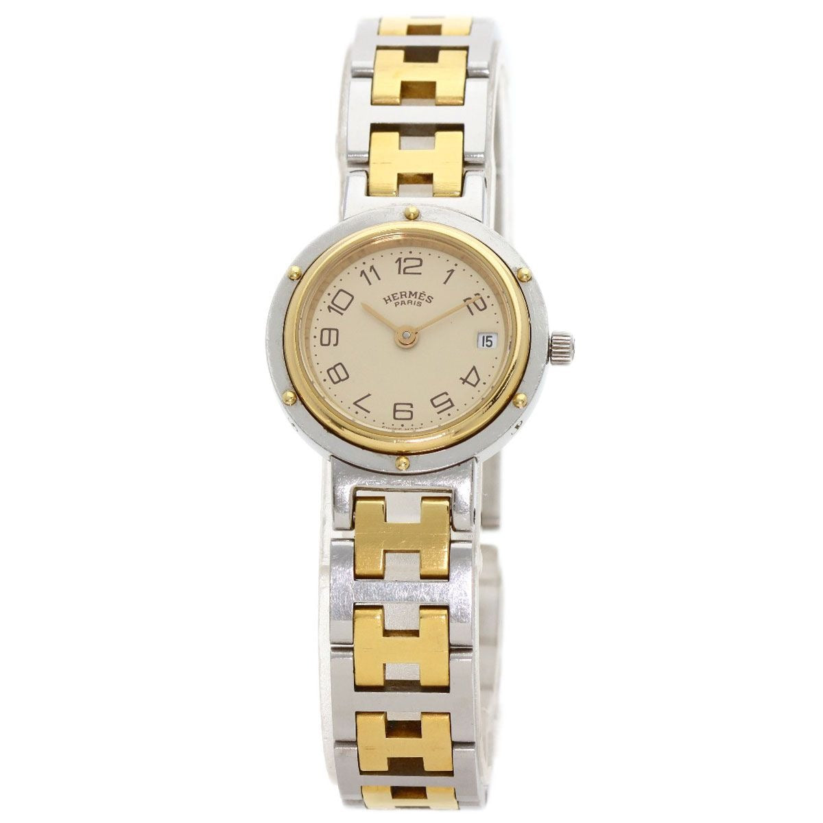 Hermes Clipper Vintage Belt Watch SS Ssxgp
