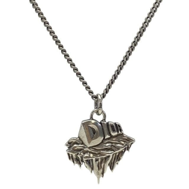 Christian Dior Necklace Astero Motif Metal Silver