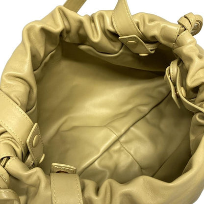 Bottega Veneta Shoulder Bag The Valve Beige Drawstring Shape / Detachable Strap