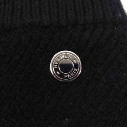 Hermes 22AW 2h2300d1 100% Cashmere Trapezoidal Knit Skirt With Serie Hardware