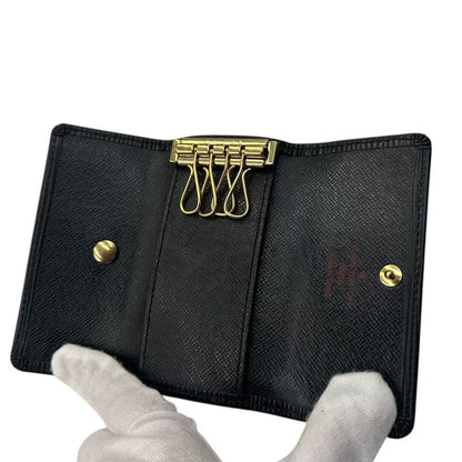 Louis Vuitton 4 Key Case Leather Black — view 4