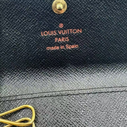 Louis Vuitton 4 Key Case Leather Black — view 6