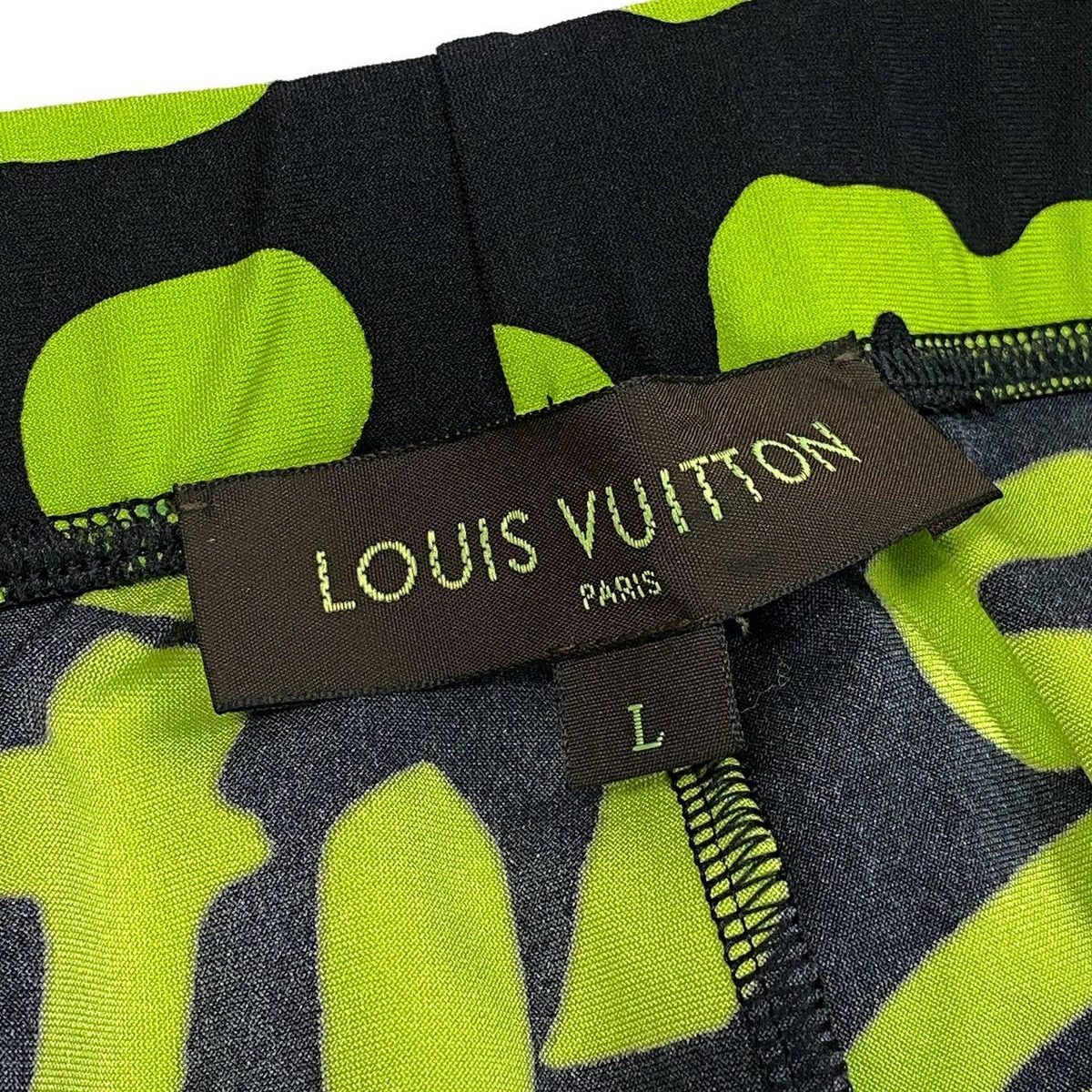 Louis Vuitton Id9 Graffiti Leggings Relaxed Pants L Black Green — view 8