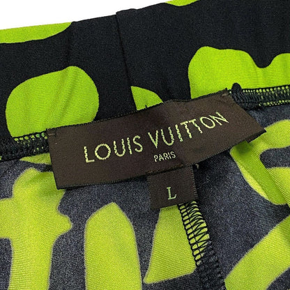 Louis Vuitton Id9 Graffiti Leggings Relaxed Pants L Black Green — view 8