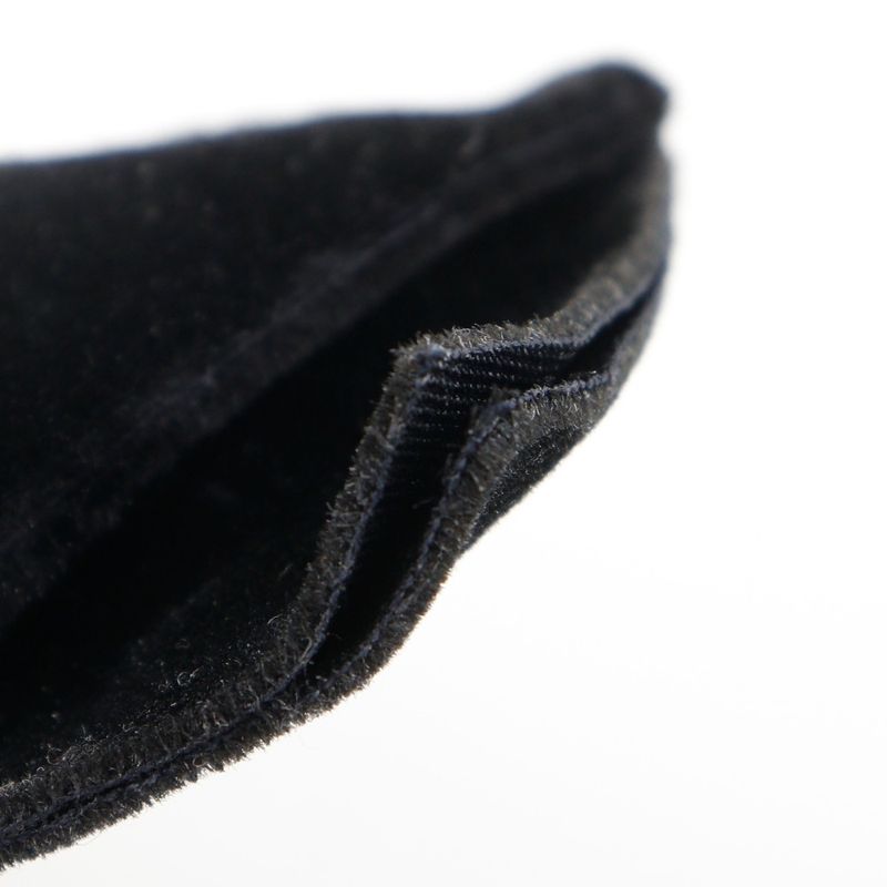 Chanel Camellia Ribbon Velour Black Women's Barrette