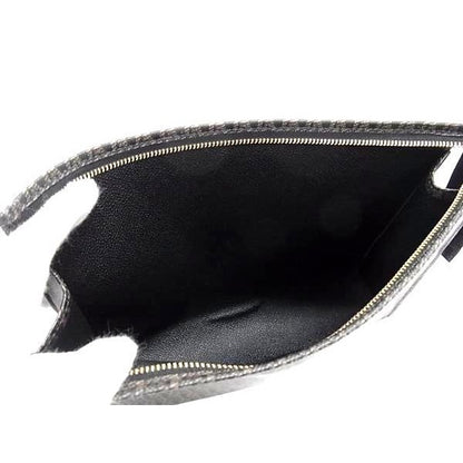 Saint Laurent All Over Pattern Clutch Bag Second Black — view 7