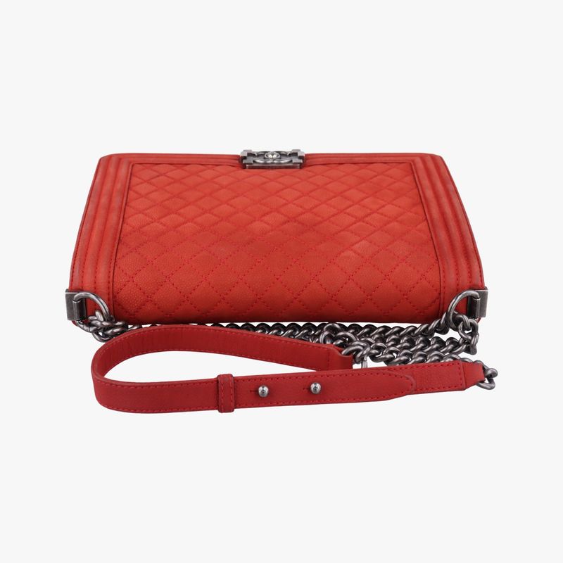Chanel Boy Chanel Red Leather A67087 18660418