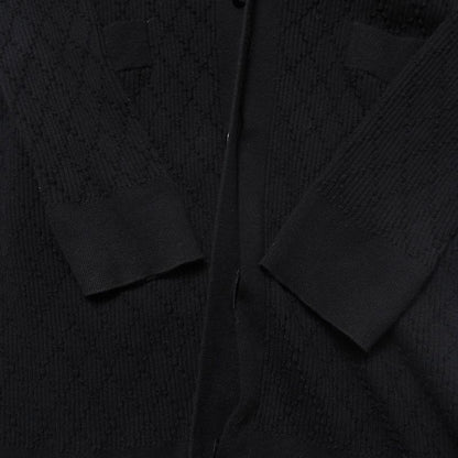 Chanel Knitwear Size 38 Long Knit Cardigan P45654 CC Coco Mark Logo Button