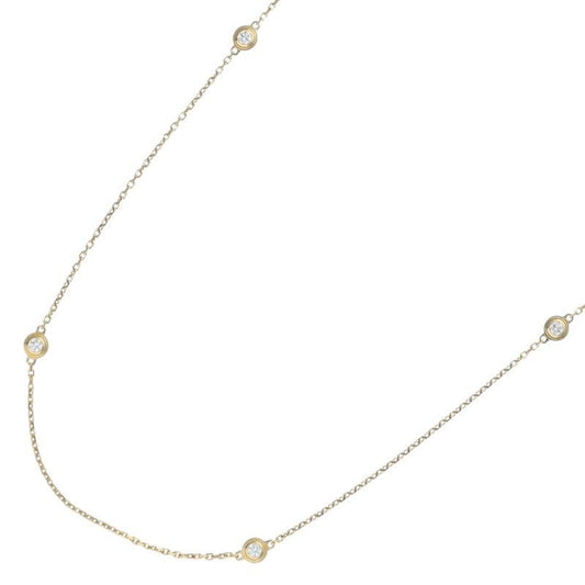 Cartier Diamants Légers De 18K Yellow Gold 6P Diamond Necklace Ladies