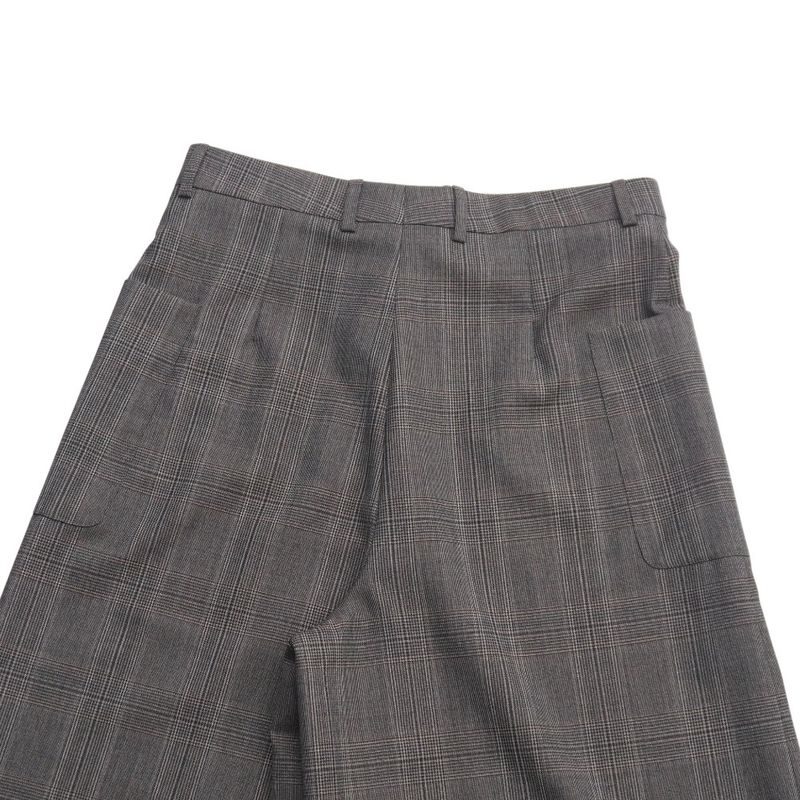 Celine Pants Size 40 Wide Cropped Pants Checked Made In Italy 20251021 Ra6407
