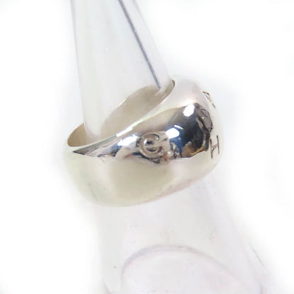 CHANEL Sv925 Logo Engraved Wide Ring - Ring Accessory Silver Size Approx 13