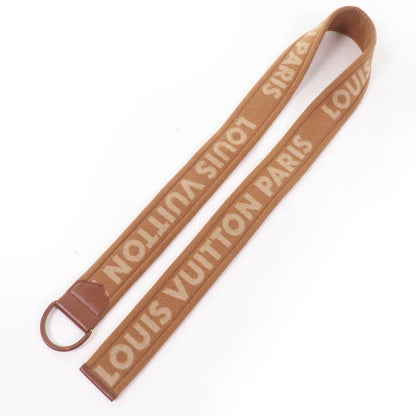 Louis Vuitton Wool Silk-blend Lined Monogram Belted Collarless Long Length Coat