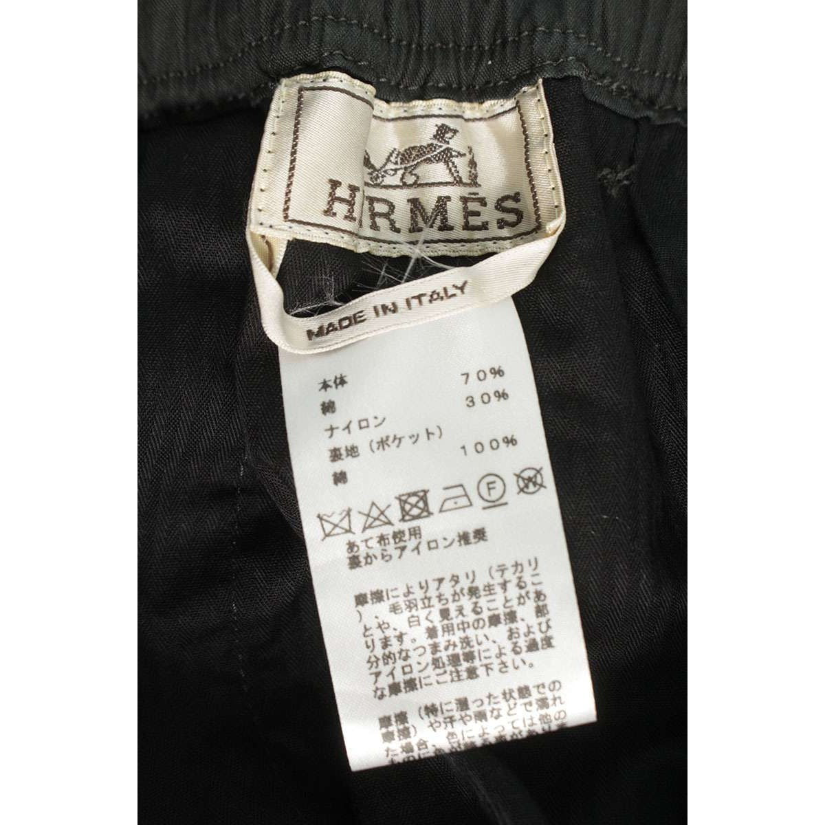 Hermes 45560000 Nylon Blend Half Pants Men's 38 — view 3