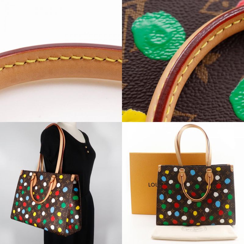 Louis Vuitton Lv×yk On The Go MM Yayoi Kusama Painted Dot M46379 Monogram