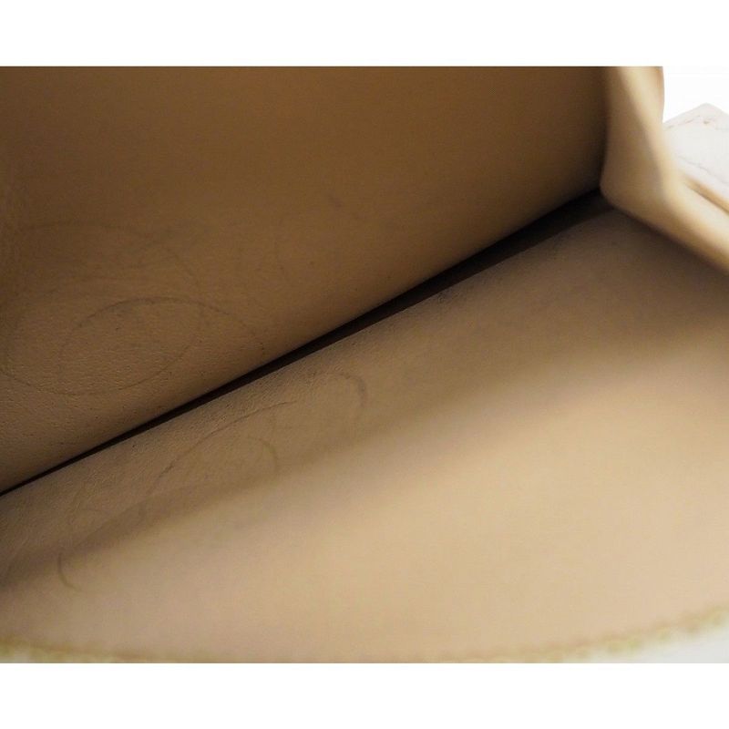 Celine Medium Strap Wallet Calfskin Nude Beige Citron Yellow Bicolor Wallet