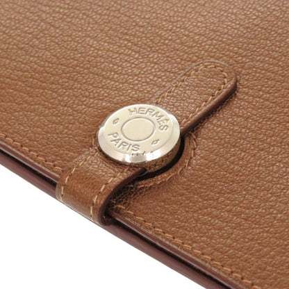 Hermes Dogon GM Midosuji Limited Chevre Bronze Silver Hardware □K Engraved Long