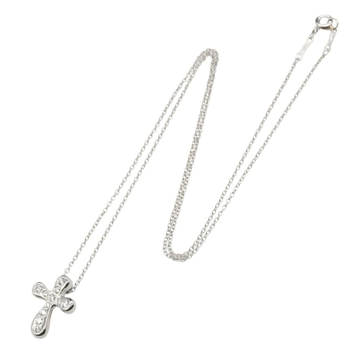 Tiffany & Co Necklace Small Cross Diamond 41 cm — view 2