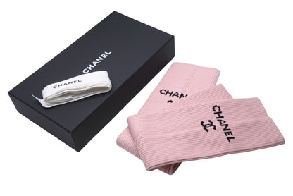 Chanel Leg Warmer Leg Warmers CC Logo Pink Collection