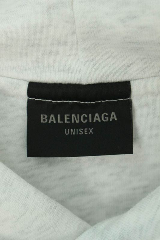 Balenciaga 790357 Tqvj32569 Logo Embroidered Inside Out Pullover Hoodie Men's M