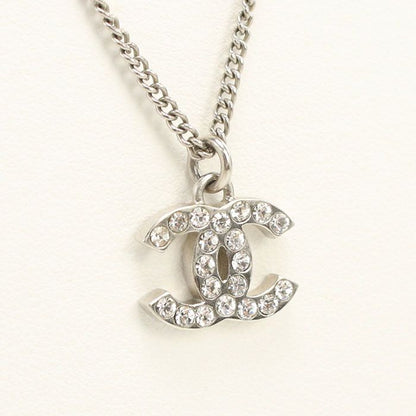 Chanel Rhinestone Coco Necklace Metal Ladies