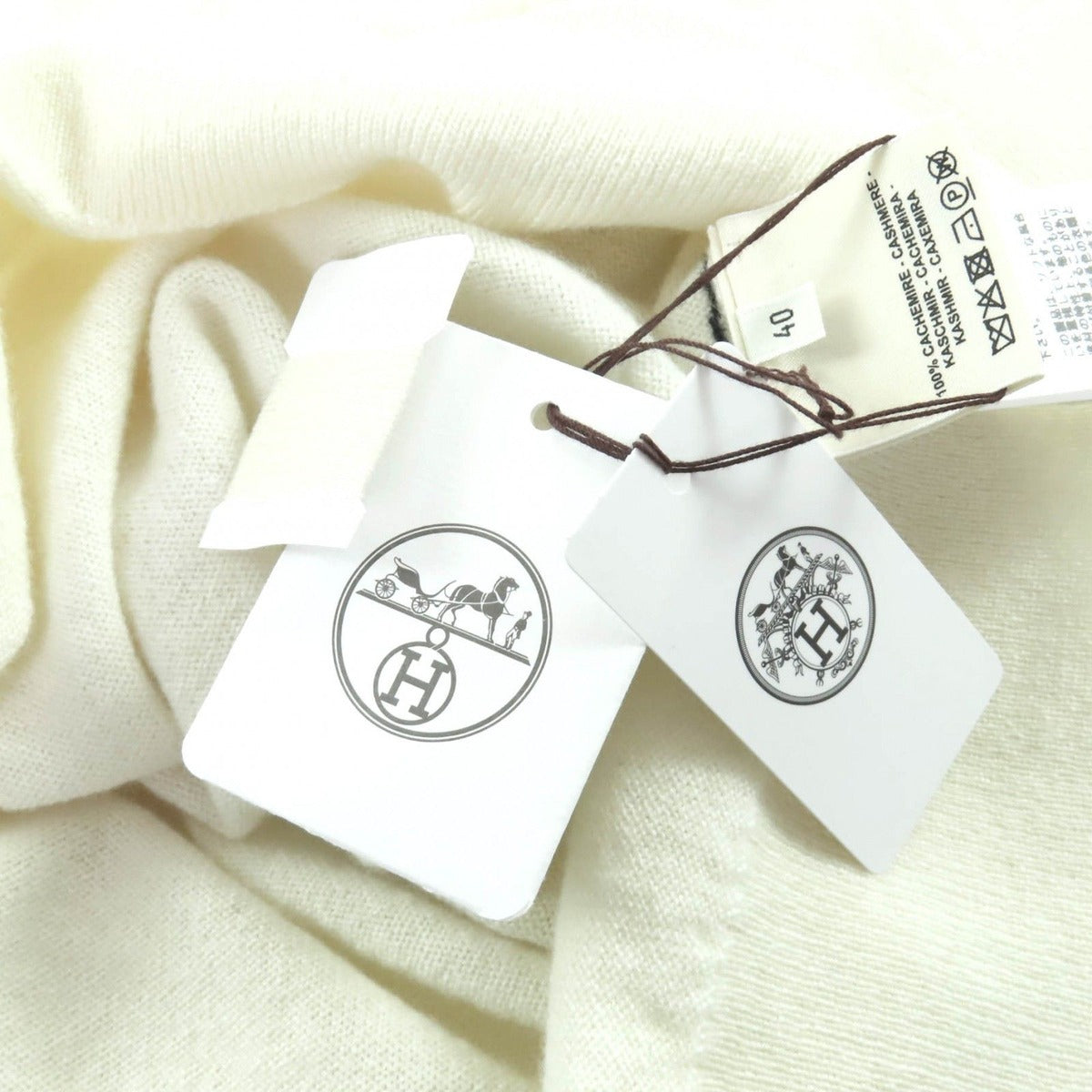 Hermes Cashmere Logo Stitch Design Short Sleeve — view 10