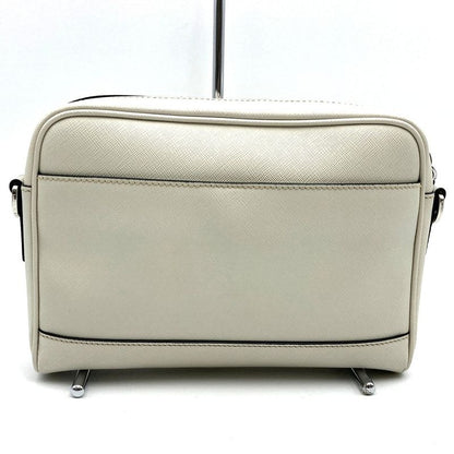 Prada 2vh063 Shoulder Bag Saffiano White Leather Women Men Fashion