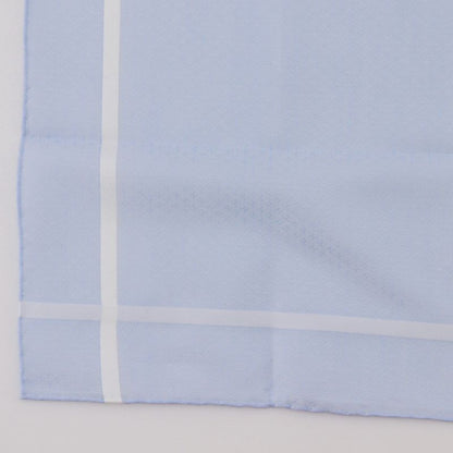 Hermes Jacquard H Handkerchief Set Of 2 Cotton Gray/light Blue Men's Handkerchie