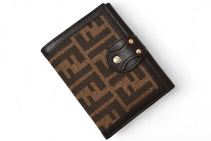 Fendi Wallet Fold Fendi Fold Wallet Zucca Pattern Brown