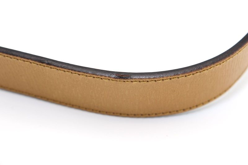 Gucci Double Taiga - Head Buckle Leather Belt 70 28 037 1766 1424 Beige Made In