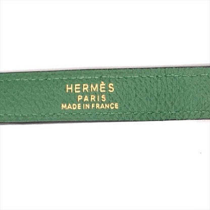 Hermes Kelly Bolide Gold Leather Shoulder Strap Bag Green
