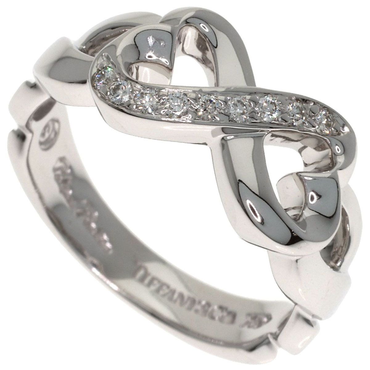 Tiffany & Co Loving Heart Diamond Ring 18k White Gold