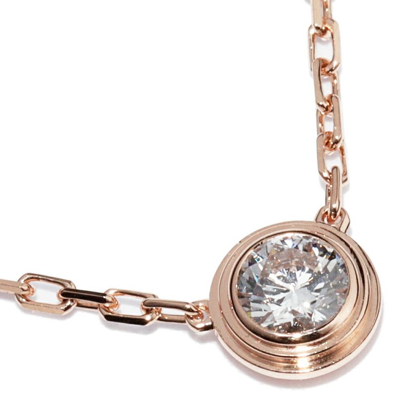 Cartier Pendant Necklace 18K Pink Gold Diamond 1 (018ct) D'amour Pendant