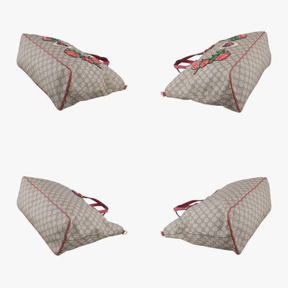 Guccigg Supreme Beige Red And Multicolor PVC Coated Canvas 453705 G020867460