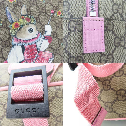 Gucci Backpack Daypack 433578 Yuko Higuchi Childrens GG Supreme Canvas Beige